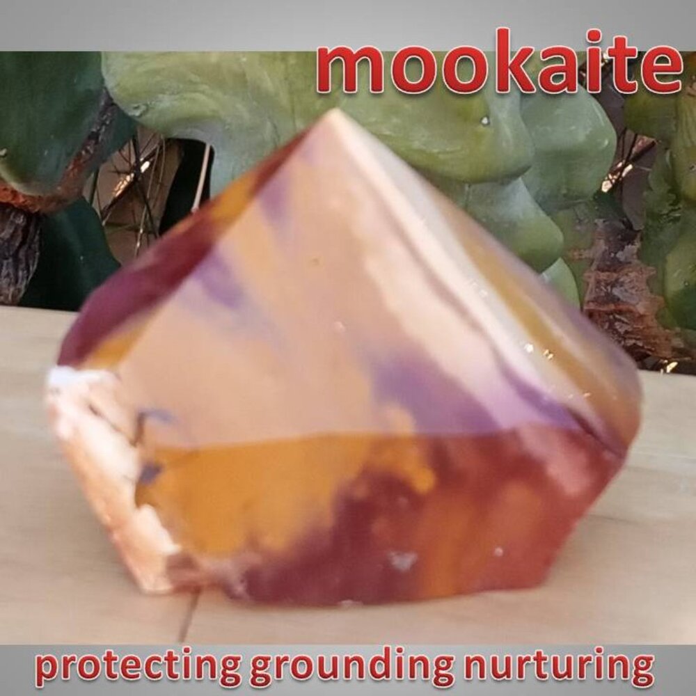 Mookaite point stone crystal 01 GROUNDING PEACE